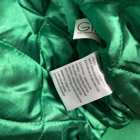 Boston Celtics Starter Jacket Size Medium Vintage 90s Green Satin Bomber NBA‎ - Picture 6 of 10